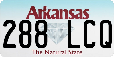 AR license plate 288LCQ