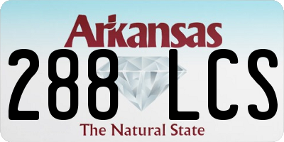 AR license plate 288LCS