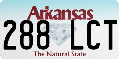 AR license plate 288LCT