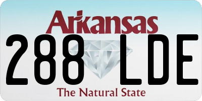 AR license plate 288LDE