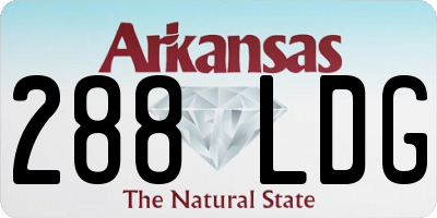 AR license plate 288LDG