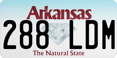 AR license plate 288LDM
