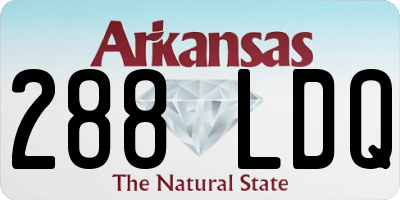 AR license plate 288LDQ
