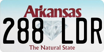 AR license plate 288LDR