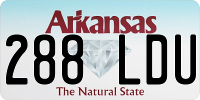 AR license plate 288LDU