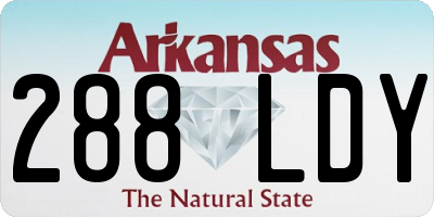 AR license plate 288LDY
