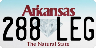 AR license plate 288LEG