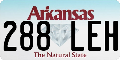 AR license plate 288LEH