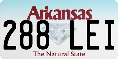 AR license plate 288LEI