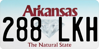 AR license plate 288LKH
