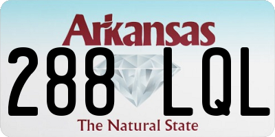 AR license plate 288LQL