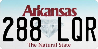 AR license plate 288LQR