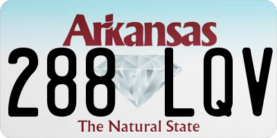 AR license plate 288LQV