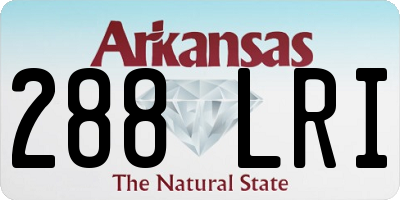 AR license plate 288LRI