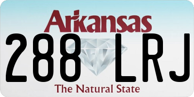 AR license plate 288LRJ