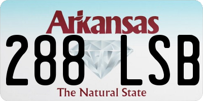 AR license plate 288LSB