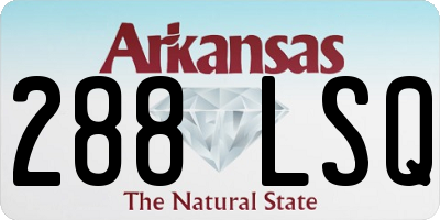 AR license plate 288LSQ