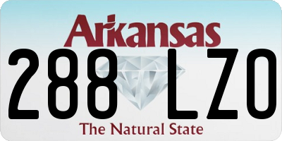 AR license plate 288LZO