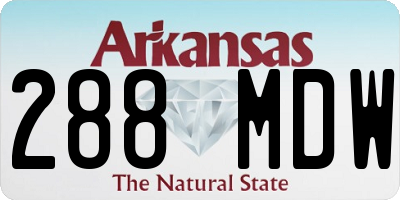 AR license plate 288MDW