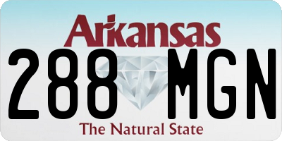 AR license plate 288MGN