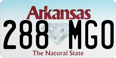AR license plate 288MGO