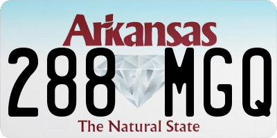 AR license plate 288MGQ