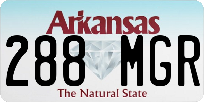 AR license plate 288MGR