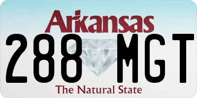 AR license plate 288MGT