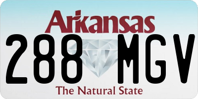 AR license plate 288MGV