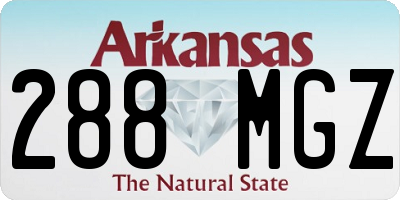 AR license plate 288MGZ