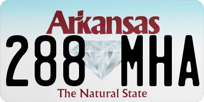 AR license plate 288MHA