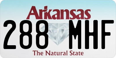 AR license plate 288MHF