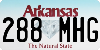 AR license plate 288MHG