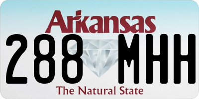 AR license plate 288MHH