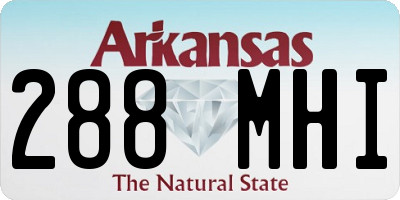 AR license plate 288MHI