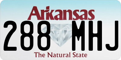 AR license plate 288MHJ