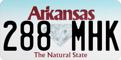 AR license plate 288MHK
