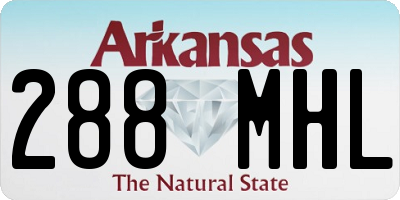 AR license plate 288MHL