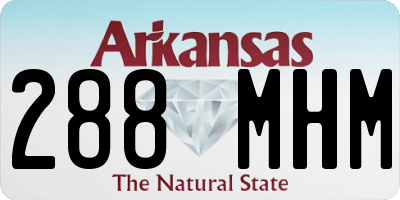 AR license plate 288MHM