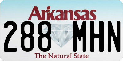 AR license plate 288MHN
