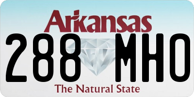 AR license plate 288MHO