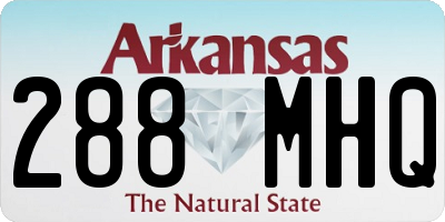 AR license plate 288MHQ
