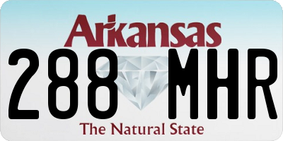 AR license plate 288MHR