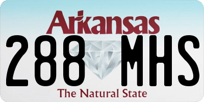 AR license plate 288MHS