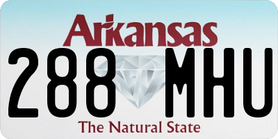 AR license plate 288MHU