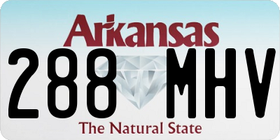 AR license plate 288MHV