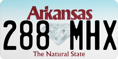 AR license plate 288MHX