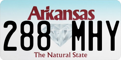 AR license plate 288MHY