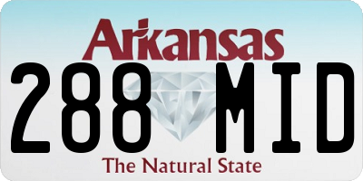 AR license plate 288MID