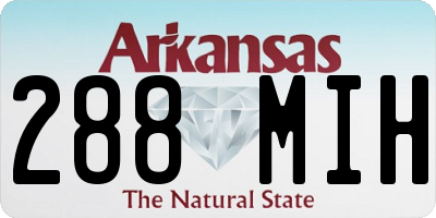 AR license plate 288MIH